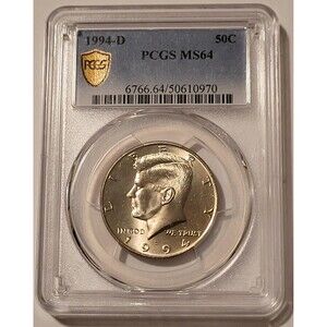 1994 D Kennedy Half Dollar MS64 PCGS GSH